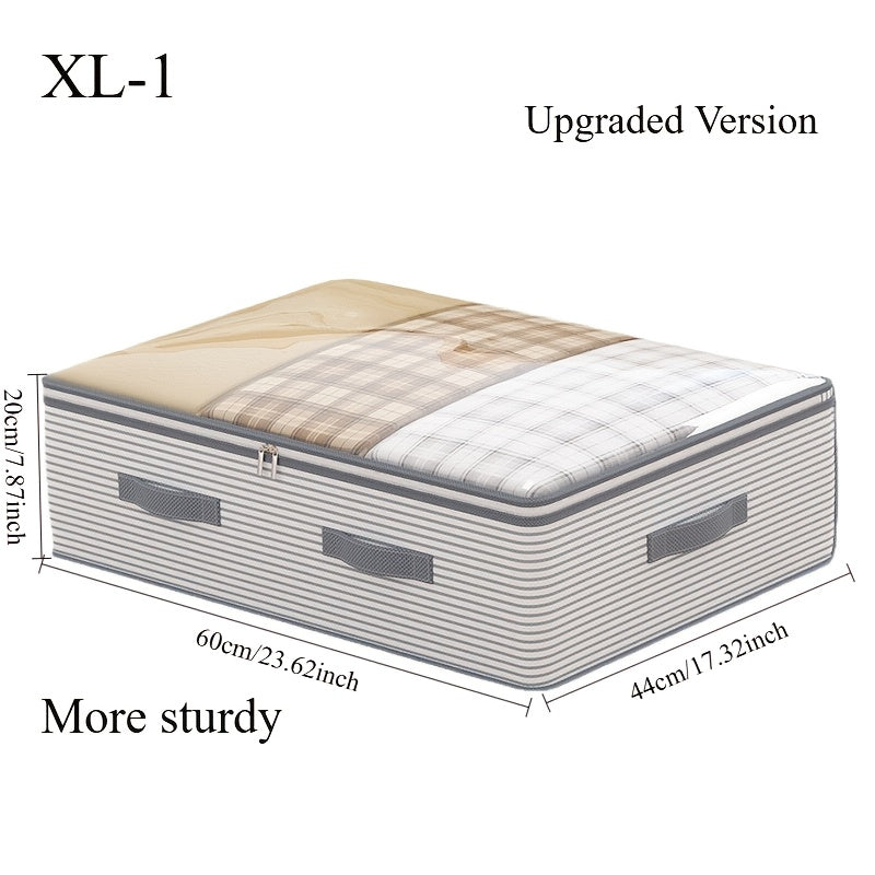 Large Foldable Under‑Bed Storage Organizer Bag — Heavy‑Duty Fabric (L / XL)
