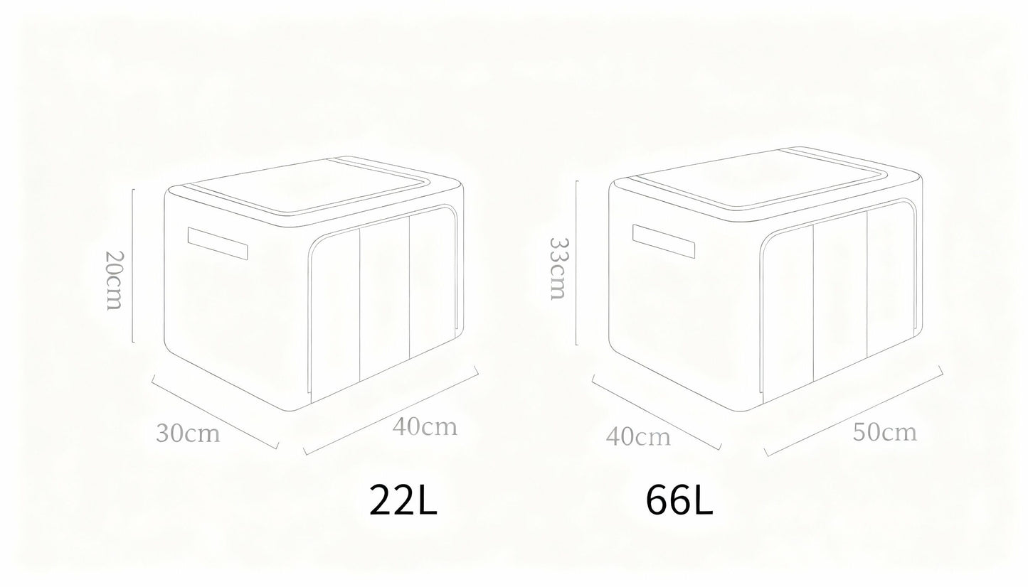 Fabric Storage Box with View Window