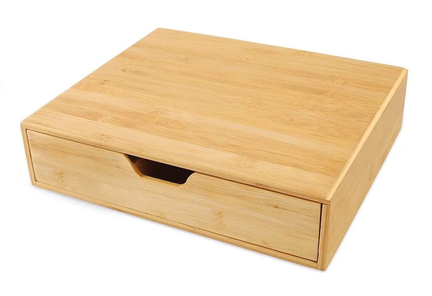 Bamboo Coffee Pod Drawer – Adjustable Storage Organiser for K-Cups, Tea, Jewelry & Cosmetics (35.5 × 30.5 cm)