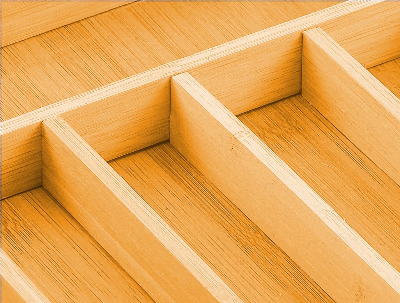 2-Pack Bamboo Expandable Drawer Organisers with Knife Block – Premium Kitchen Storage