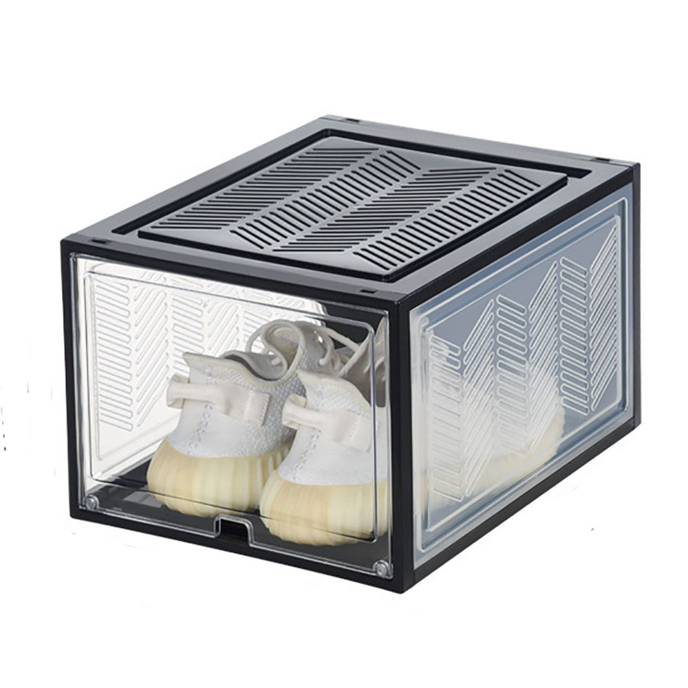 Stackable Shoe Display Box – Clear Magnetic-Door Organiser for Sneakers & Essentials