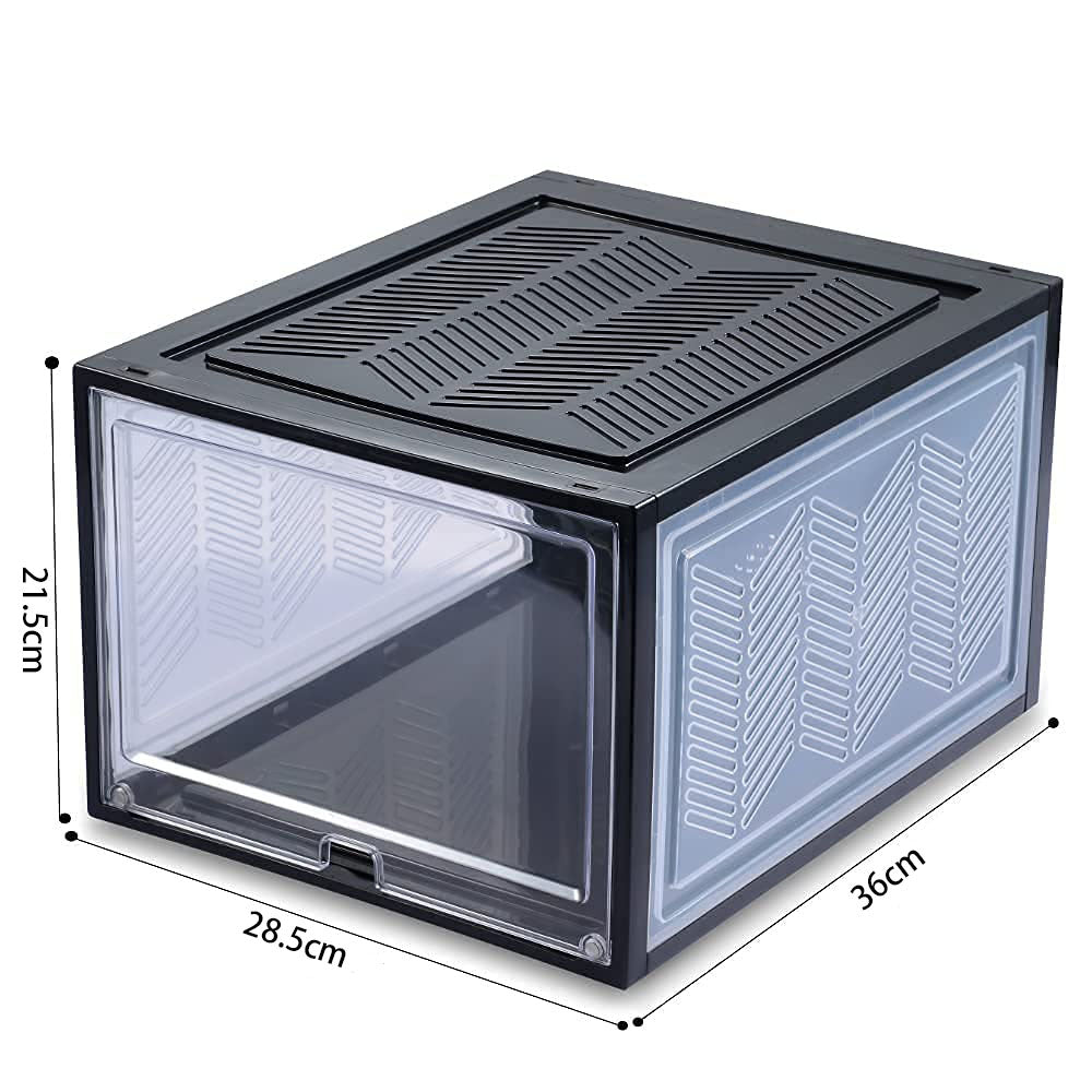Stackable Shoe Display Box – Clear Magnetic-Door Organiser for Sneakers & Essentials